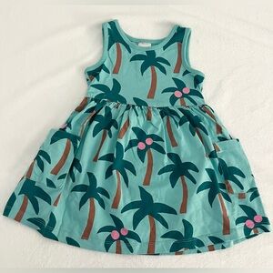 Hanna Andersson palm tree dress w pockets